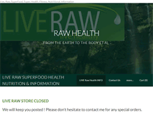 Tablet Screenshot of liveraw.com.au